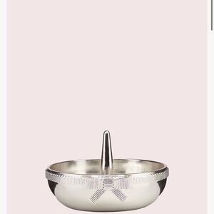 Kate Spade x Lenox Silver Plated Bow Ring Holder